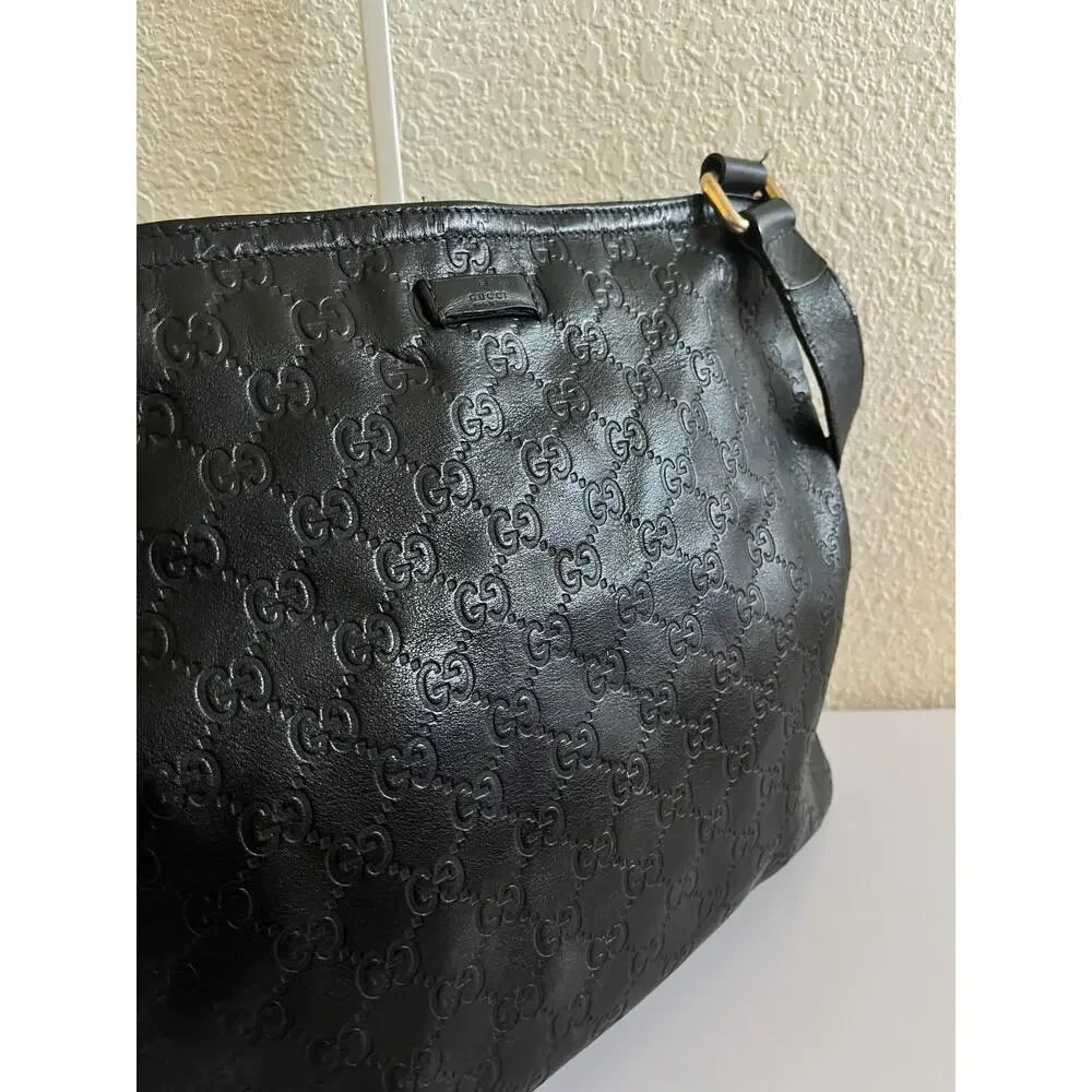 Gucci GG leather unisex Messenger bag
